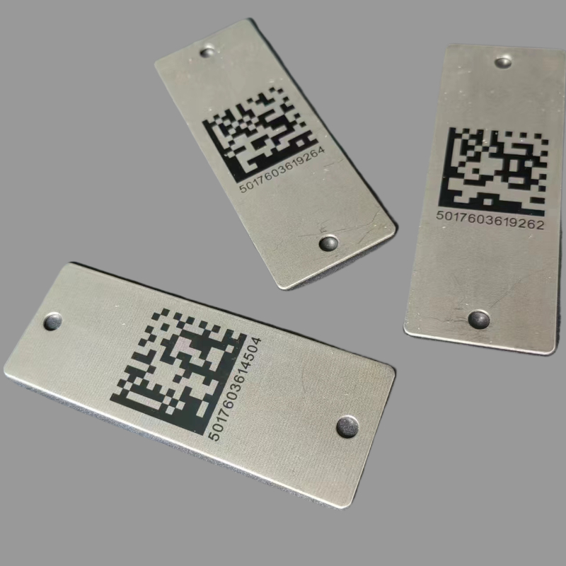 高温金属条码/耐高温250度金属条码标牌/耐酸碱金属条码标签